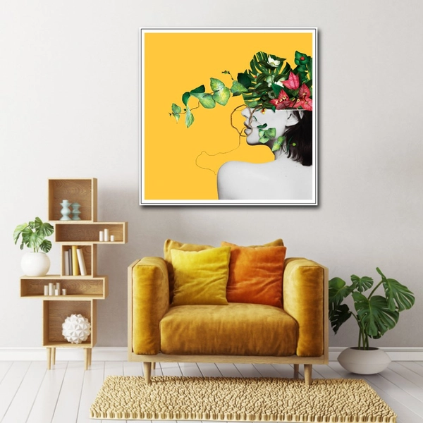 Tranh Treo Tường Cô Gái Hoa Nghệ Thuật