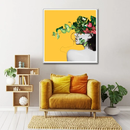 Tranh Treo Tường Cô Gái Hoa Nghệ Thuật