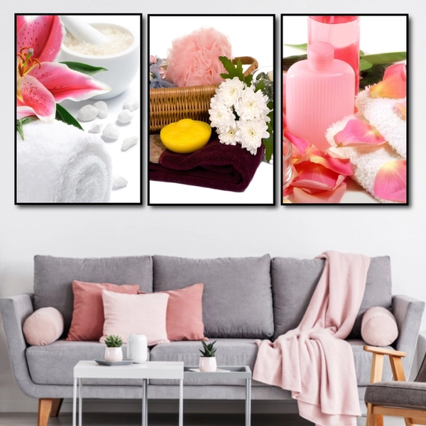 Tranh treo tường spa hương hoa