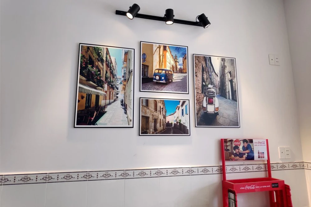 Tranh treo tường hoa hồng đua sắc