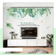 Decal dán tường giàn cây xanh lá to 2