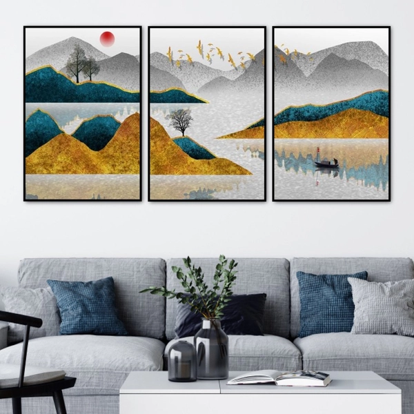 Tranh Treo Tường Phong Cảnh Non Nước Hữu Tình