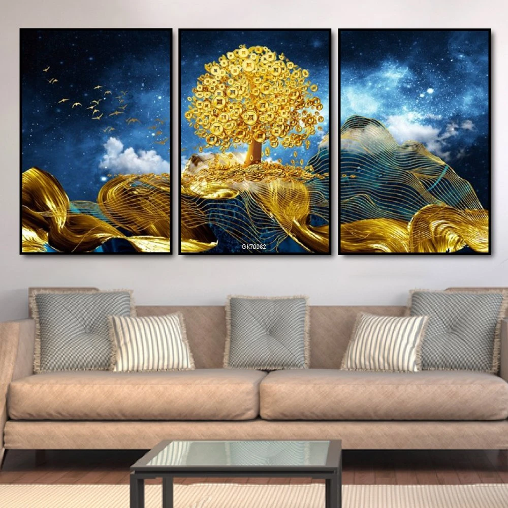 Tranh Canvas Treo Tường Cây Vàng Tài Lộc