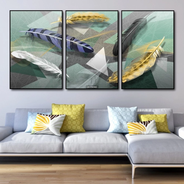 Tranh treo tường lông vũ bay bổng