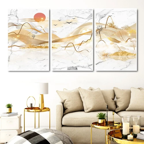 Tranh Canvas Treo Tường Núi Non Hữu Tình