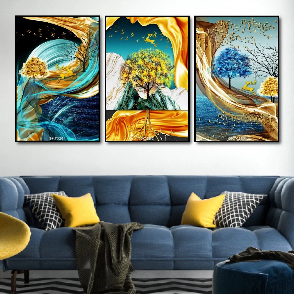 Tranh Canvas Treo Tường Hươu Vượt Ngân Hà 3