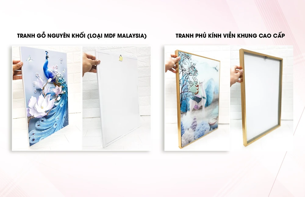 Tranh treo tường 3 tấm phật a di đà