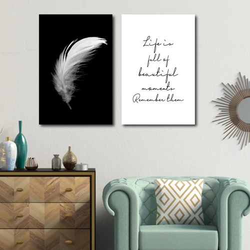 Tranh treo tường chiếc lông vũ