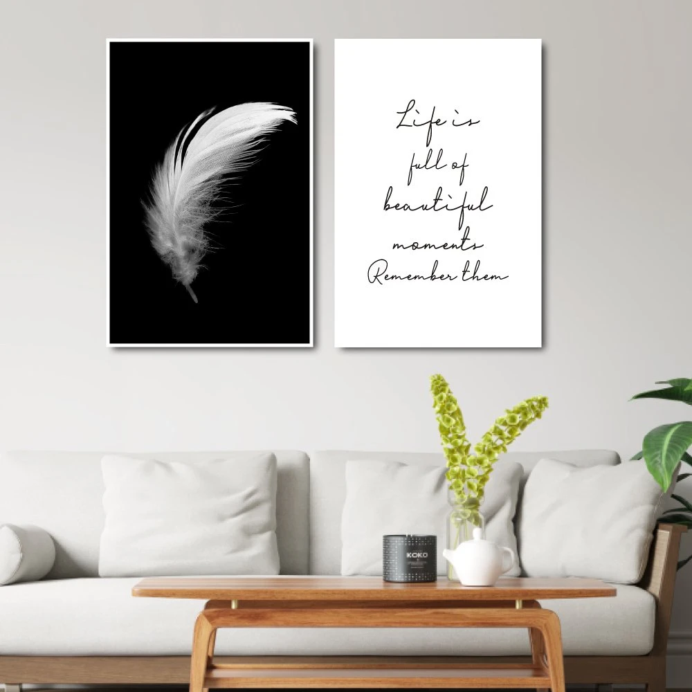 Tranh treo tường chiếc lông vũ