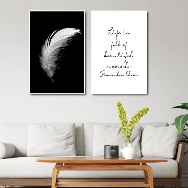 Tranh treo tường chiếc lông vũ