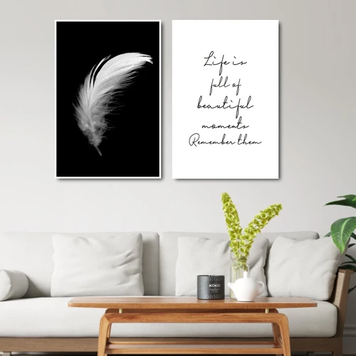 Tranh treo tường chiếc lông vũ