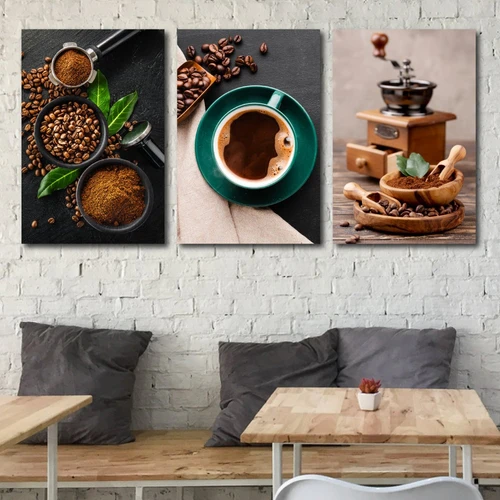 Tranh treo tường hạt cà phê