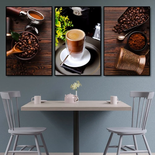 Tranh treo tường những hạt cà phê