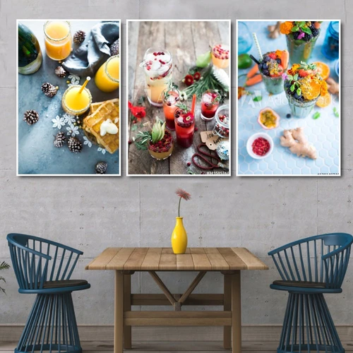 Tranh treo tường bữa tiệc sắc màu