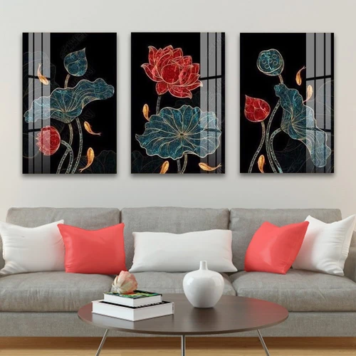 Tranh treo tường hoa sen nghệ thuật 2