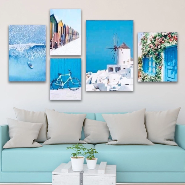 Tranh treo tường sắc xanh mát mẻ