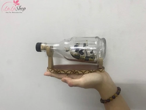 Thuyền trong chai phong thủy 20x8x10