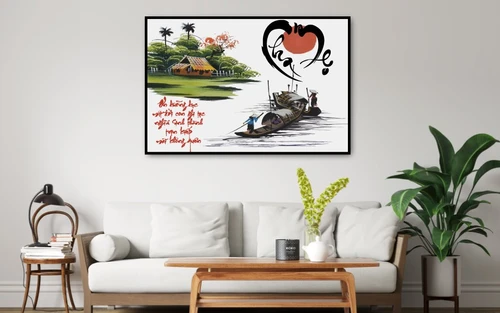 Tranh Thư Pháp Cha Mẹ