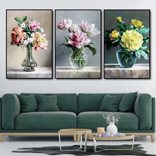 Tranh treo tường hoa đa sắc