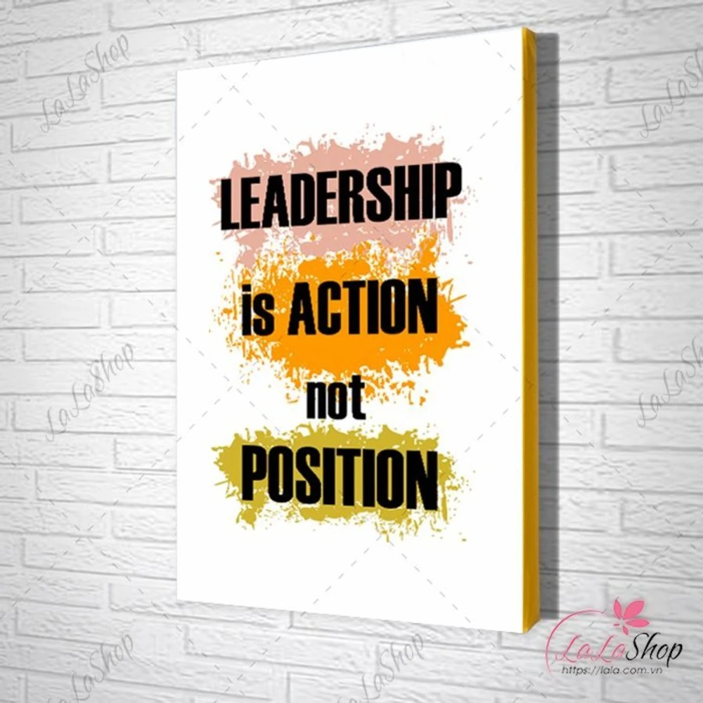 Tranh Văn Phòng leadership is action not position