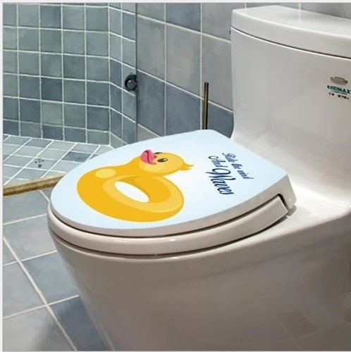Dán toilet con vịt