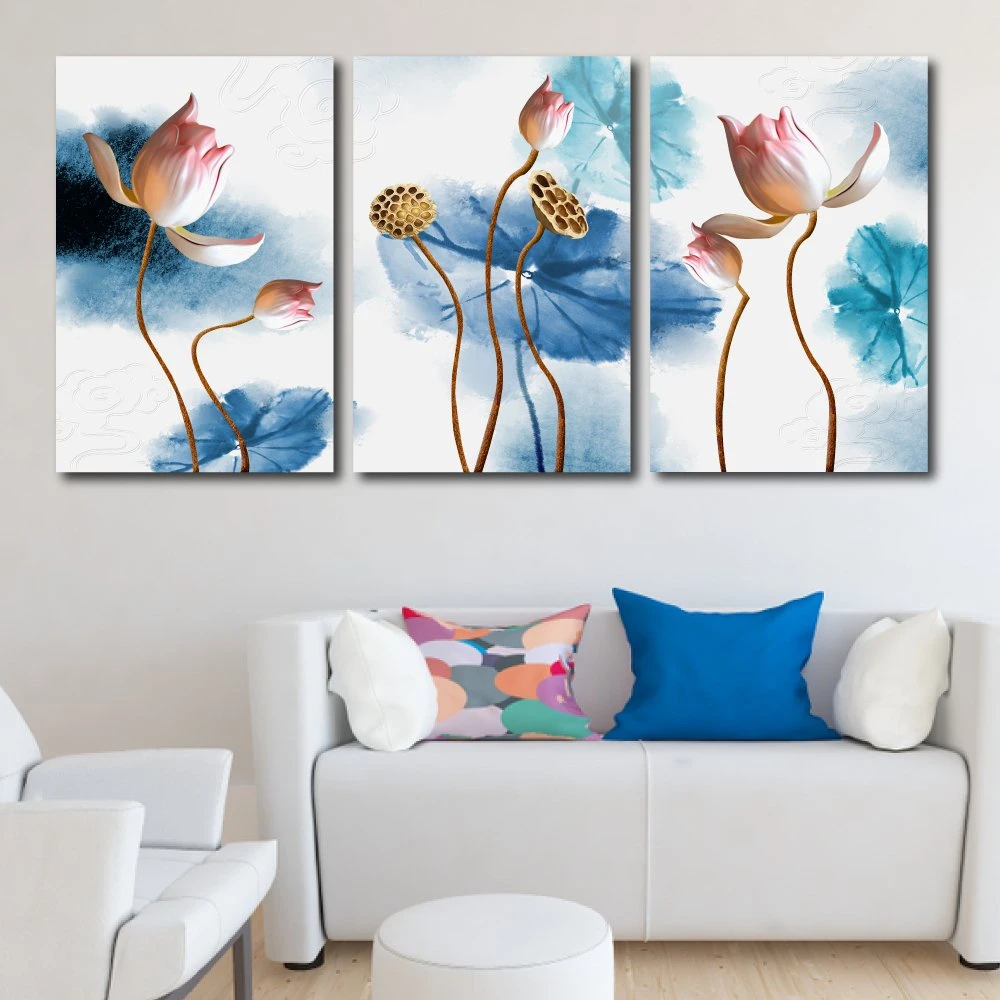 Tranh treo tường hoa sen nghệ thuật