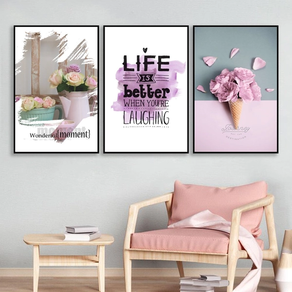 Tranh treo tường life is better when you're laughing