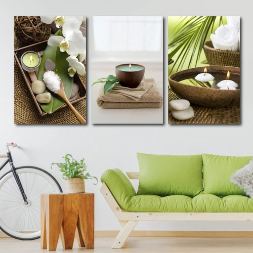 Tranh treo tường spa nến thơm (HG)
