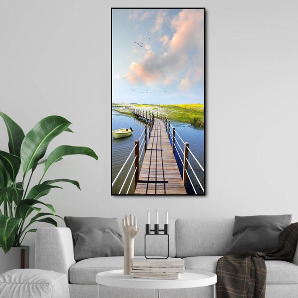 Tranh treo tường cây cầu và phong cảnh