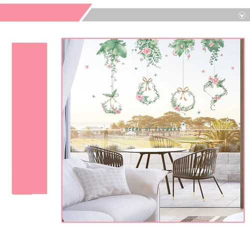 Decal dán chân tường và vườn dây leo