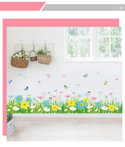 Decal dán chân tường và vườn dây leo