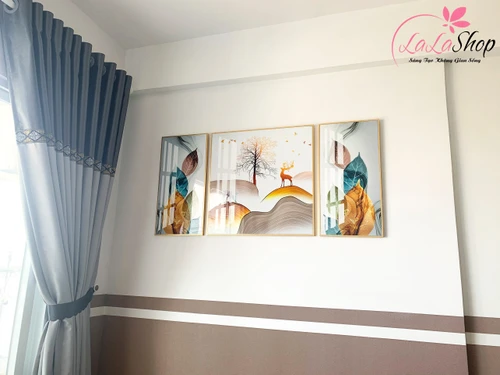 Tranh Treo Tường Hươu Hoa Tài Lộc