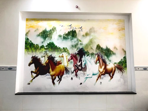 Tranh dán Tường Cây Phát Tài Vàng