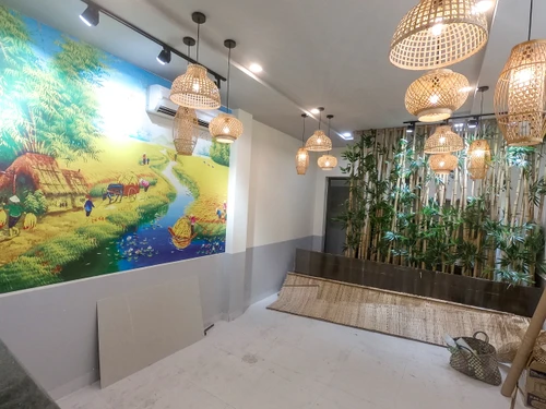 Tranh dán Tường Cây Phát Tài Vàng