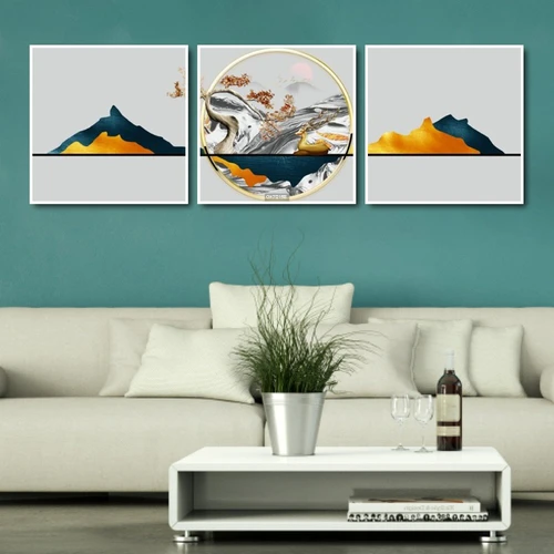 Tranh treo tường hươu bên cây bonsai