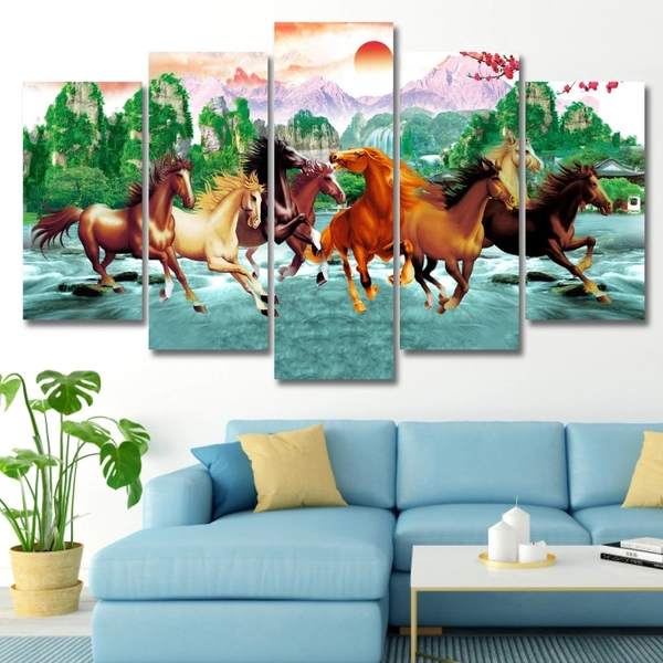 Tranh treo tường bát mã truy phong 2