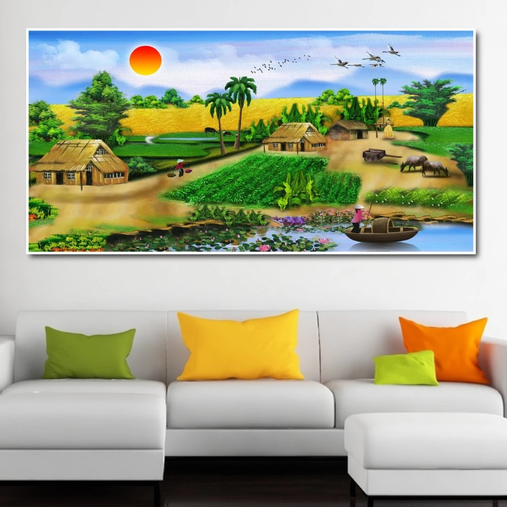 Tranh treo tường cảnh quê nhà