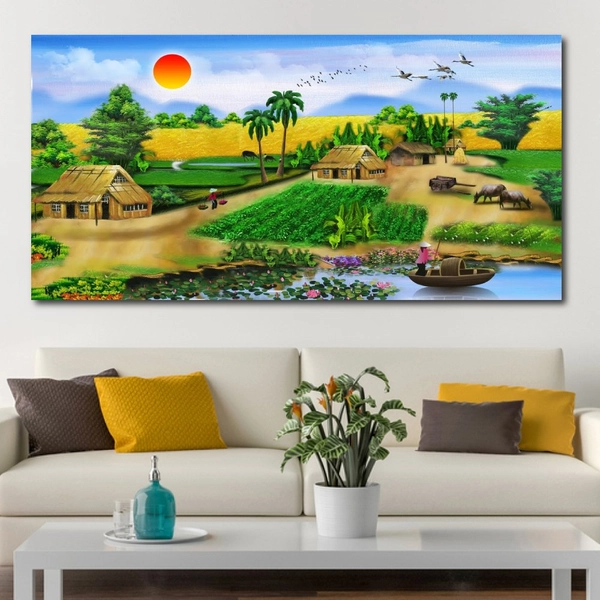 Tranh treo tường cảnh quê nhà