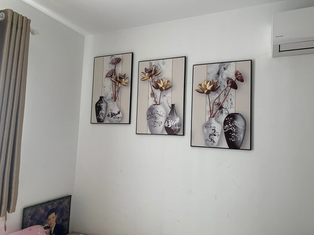 Tranh treo tường 3 tấm phật a di đà