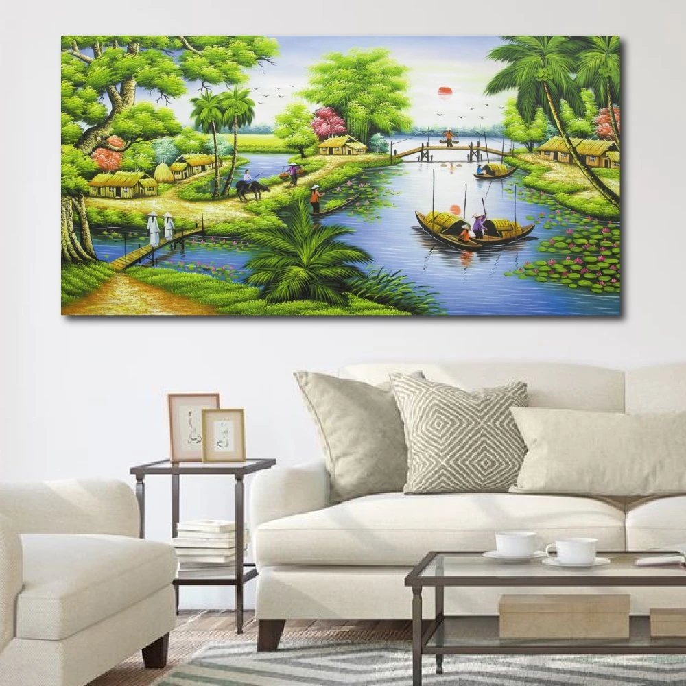 Tranh treo tường cảnh sông nước 4