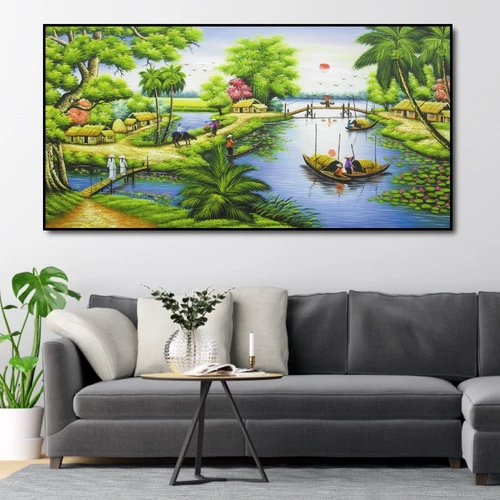 Tranh treo tường cảnh sông nước 4