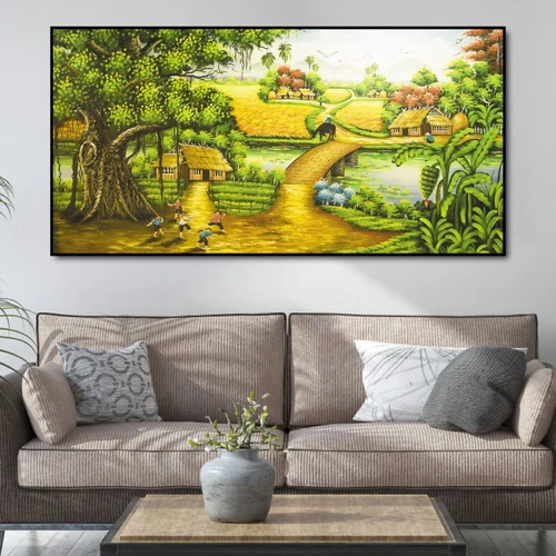 Tranh treo tường con đường quê
