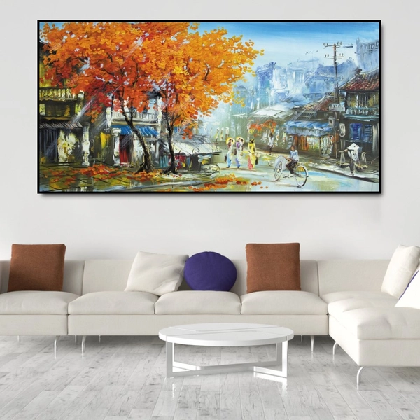 Tranh treo tường con phố xưa