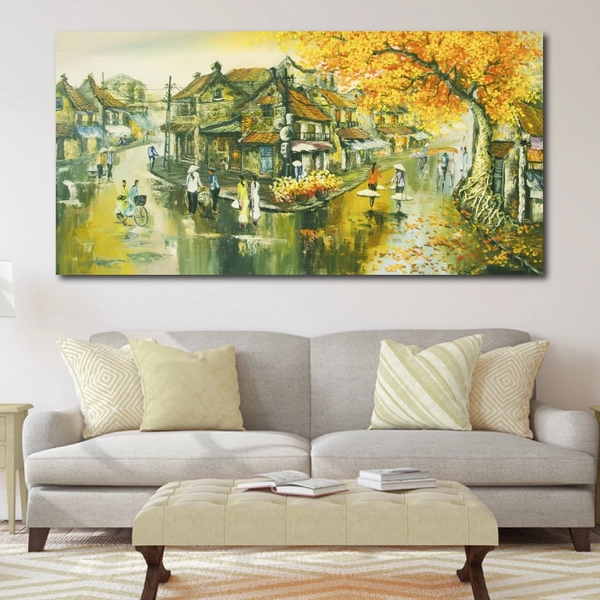 Tranh treo tường con phố xưa
