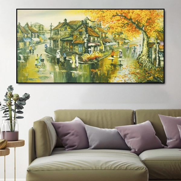 Tranh treo tường con phố xưa
