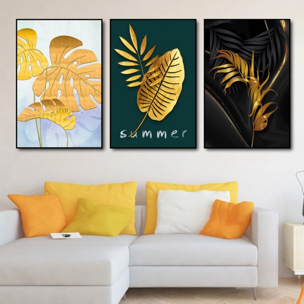 Tranh treo tường lá vàng (HG)