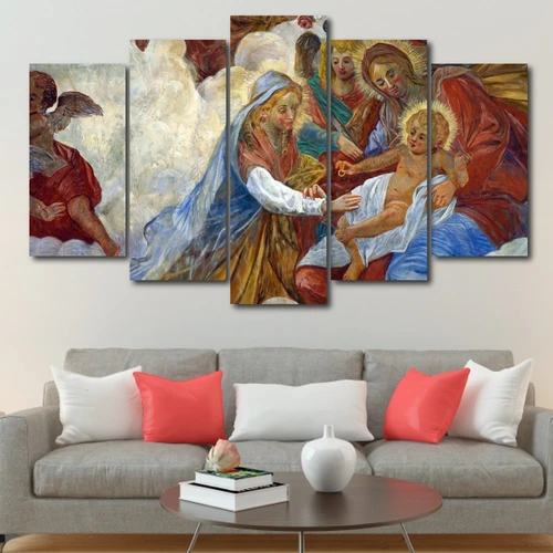 Tranh treo tường chúa bên đức mẹ