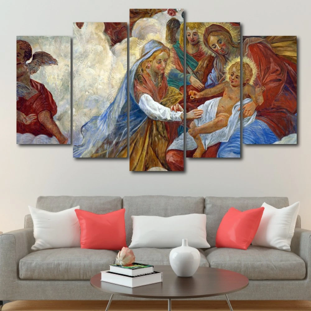 Tranh treo tường chúa bên đức mẹ