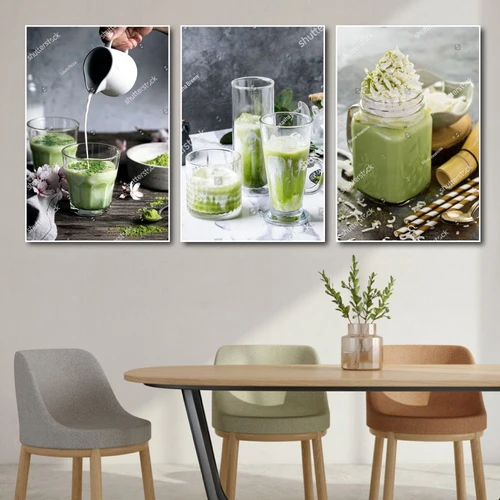 Tranh treo tường matcha trà xanh
