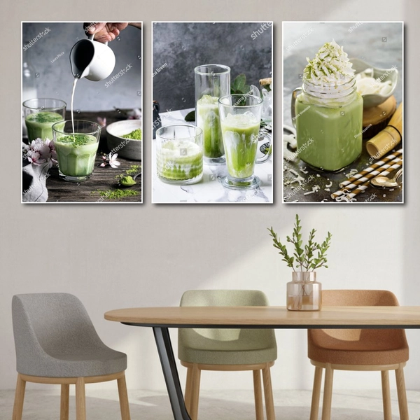 Tranh treo tường matcha trà xanh